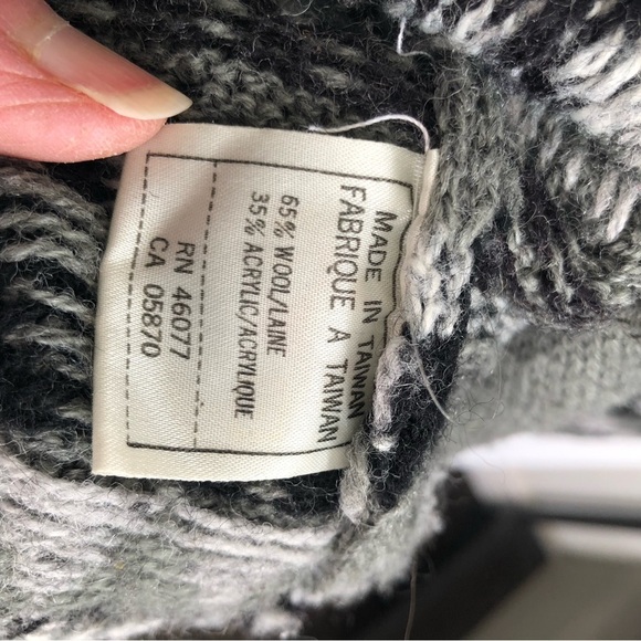 Vintage Esprit Wool mix Patterned Cardigan - Size S - Picture 3 of 7